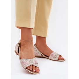 Maciejka flat sandals 04614-22 beige 2