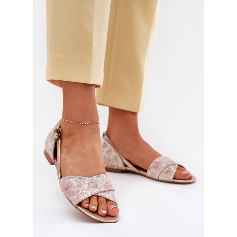Maciejka flat sandals 04614-22 beige 2