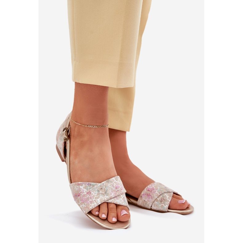 Maciejka flat sandals 04614-22 beige 1