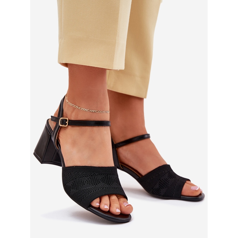 Women's sandals with black heels black 1 Women's sandals with black heels black 1