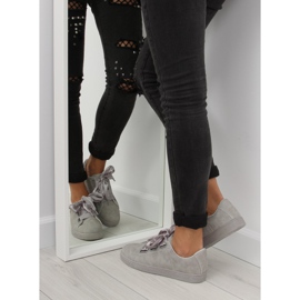 Gray BL1250-SP gray sneakers with a ribbon grey 2