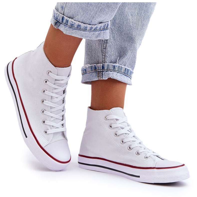 Women's high white classic sneakers 6 Women's high white classic sneakers 6