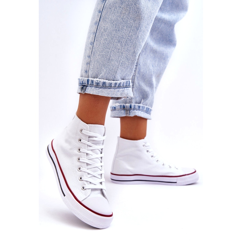 Women's high white classic sneakers 1 Women's high white classic sneakers 1