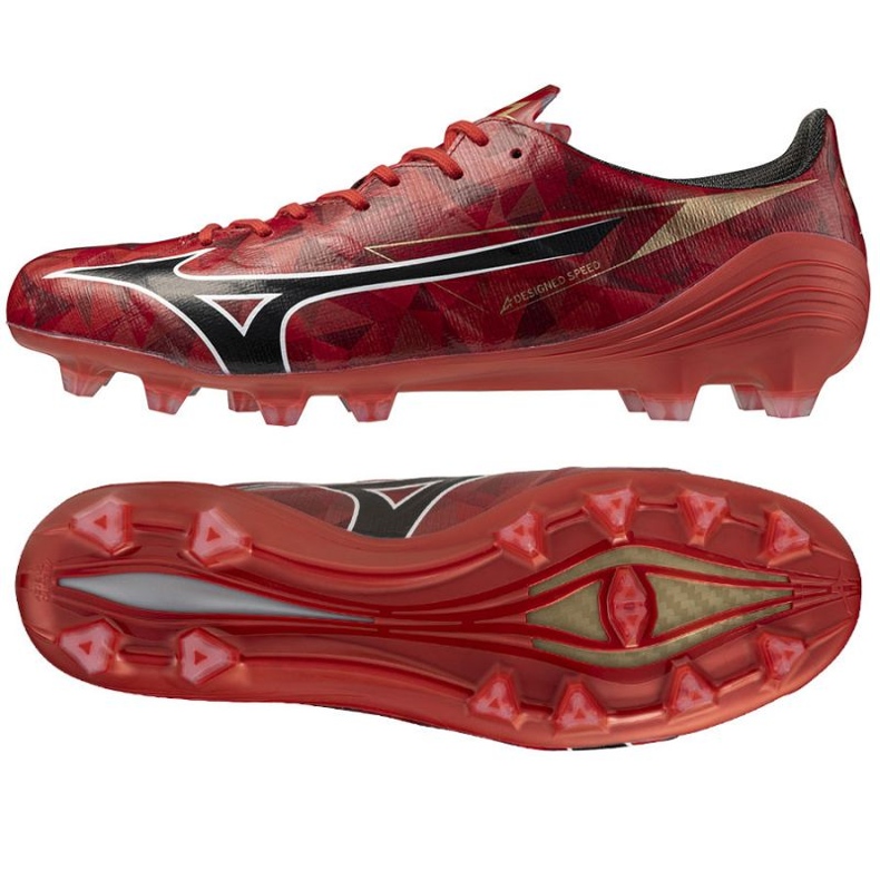 Mizuno Alfa II Elite FG P1GA256260 football shoes red 1 Mizuno Alfa II Elite FG P1GA256260 football shoes red 1