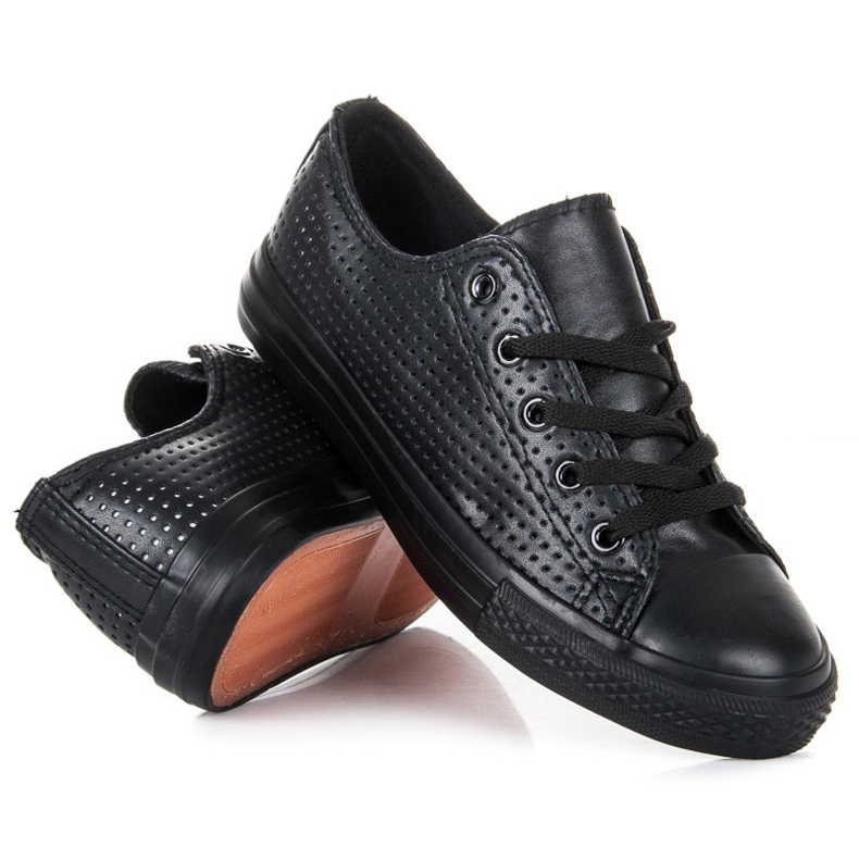 Kylie Openwork Sneakers On The Binding black 2