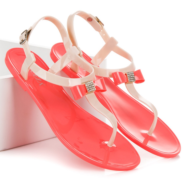 Vinceza Meliski Sandals With A Bow orange 1
