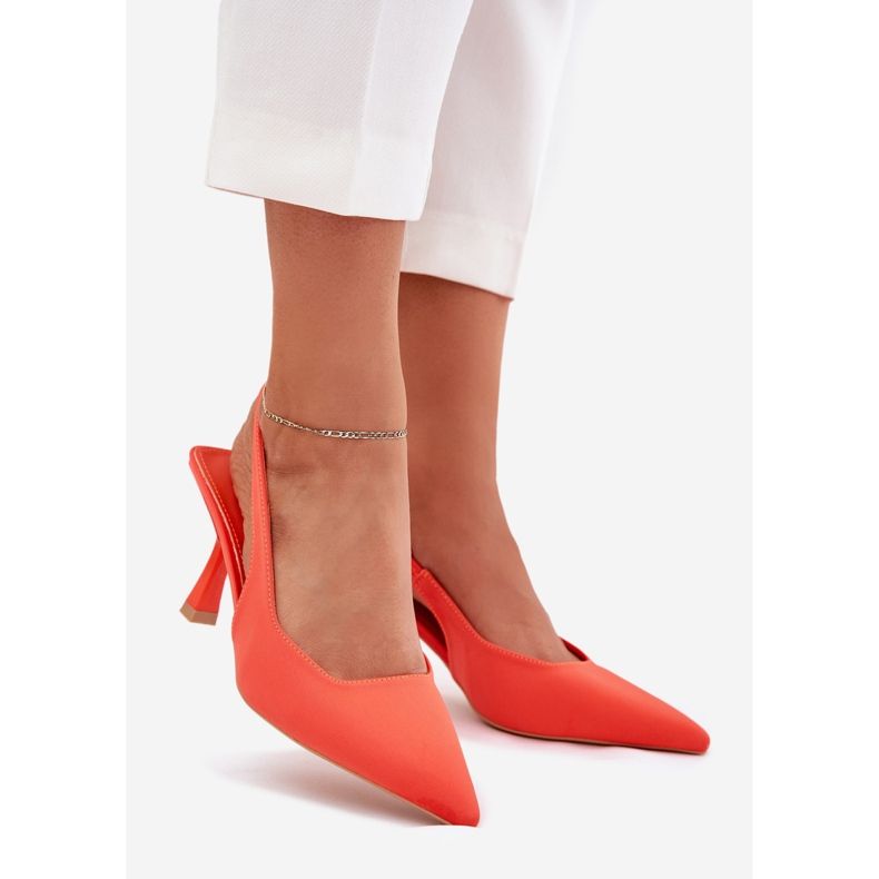 Women's sandals on an orange pin 1 Women's sandals on an orange pin 1