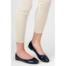 Lacquered ballerinas blue 1