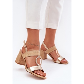 Sandals on the barb golden 2