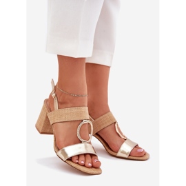 Sandals on the barb golden 1