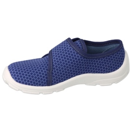Befado children's slippers with Velcro 974Y505 navy blue 3