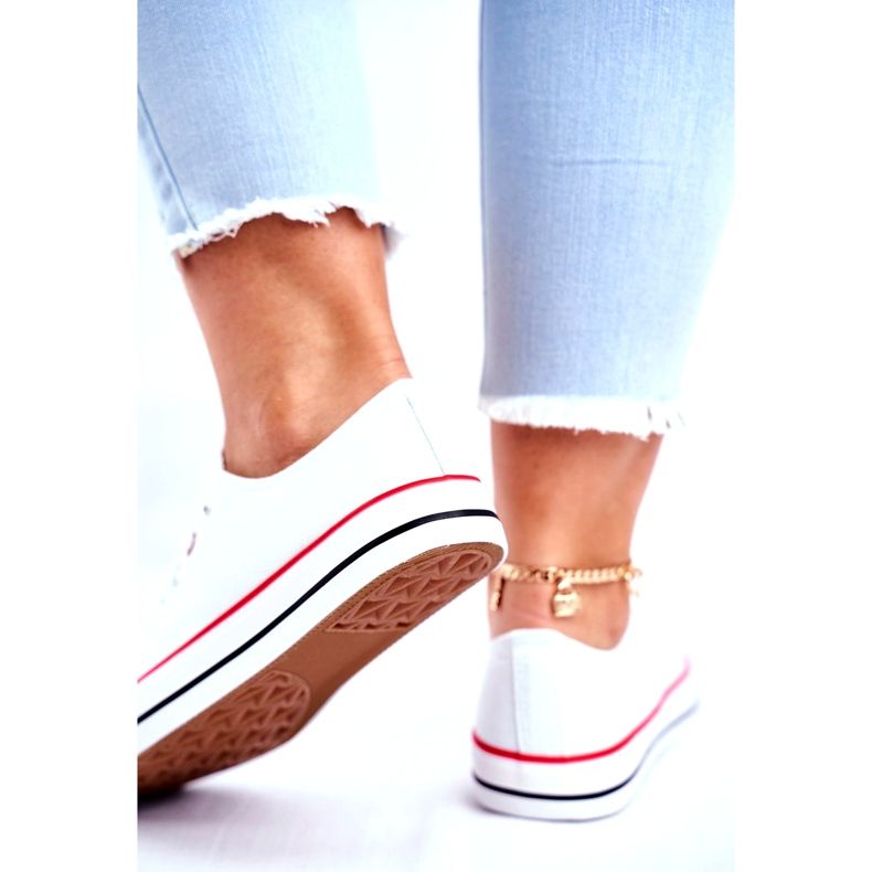 News Women's Fabric Sneakers, White 4 News Women's Fabric Sneakers, White 4