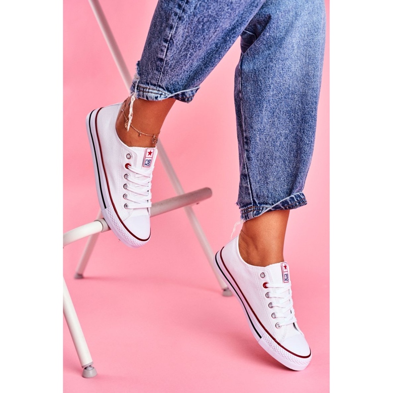 News Women's Fabric Sneakers, White 2 News Women's Fabric Sneakers, White 2