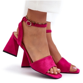 Vinceza Women's heels with eco-eco-echoes Fuksia pink 6
