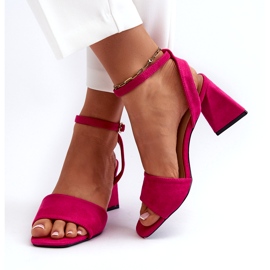 Vinceza Women's heels with eco-eco-echoes Fuksia pink 5