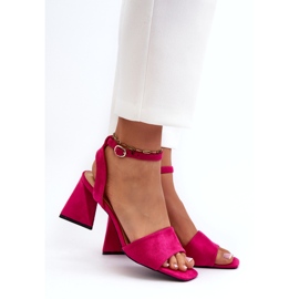 Vinceza Women's heels with eco-eco-echoes Fuksia pink 2