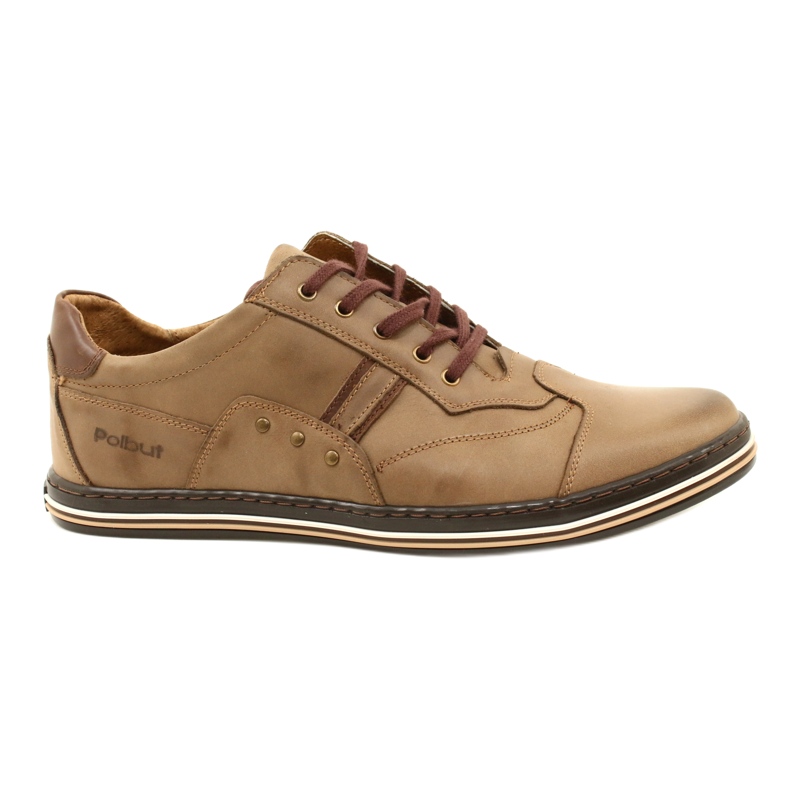 Polbut 1801 brown casual men's shoes 6