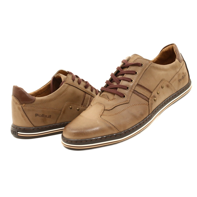 Polbut 1801 brown casual men's shoes 9