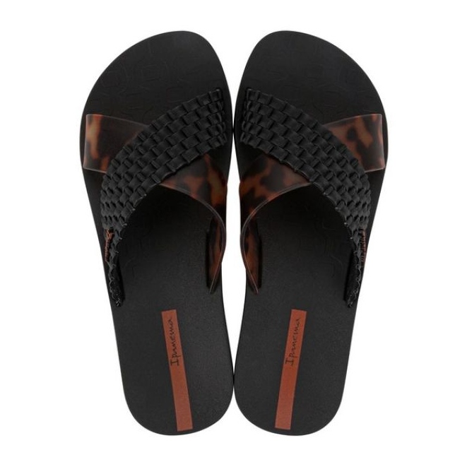 IPANEMA SLIDE SLIDE 27214 BC402 Black leopard flip -flops 2