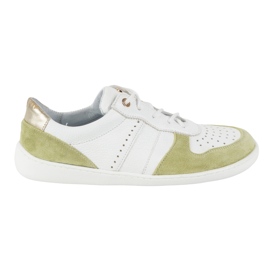 Barefoot leather shoes Olivier 1773pol - lightweight minimalist white and green sneakers 1 Barefoot leather shoes Olivier 1773pol - lightweight minimalist white and green sneakers 1