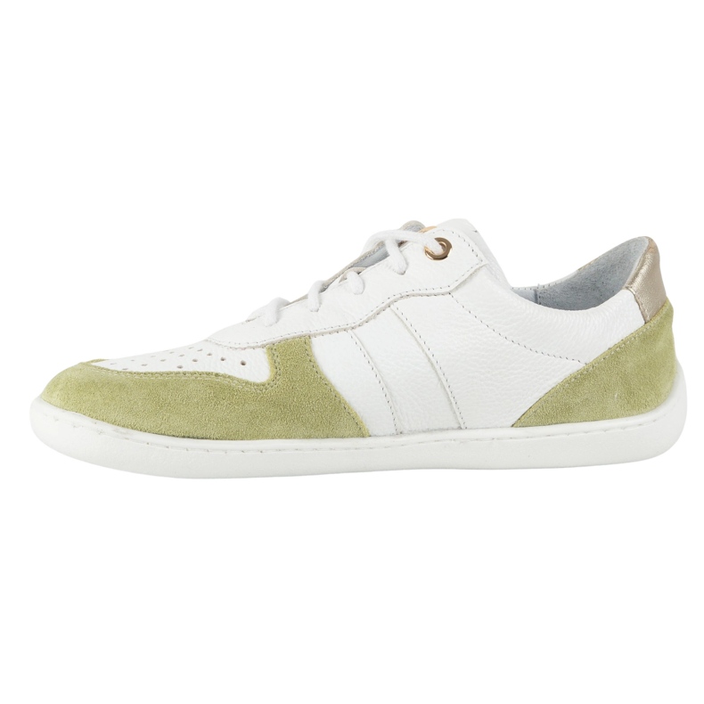 Barefoot leather shoes Olivier 1773pol - lightweight minimalist white and green sneakers 2 Barefoot leather shoes Olivier 1773pol - lightweight minimalist white and green sneakers 2
