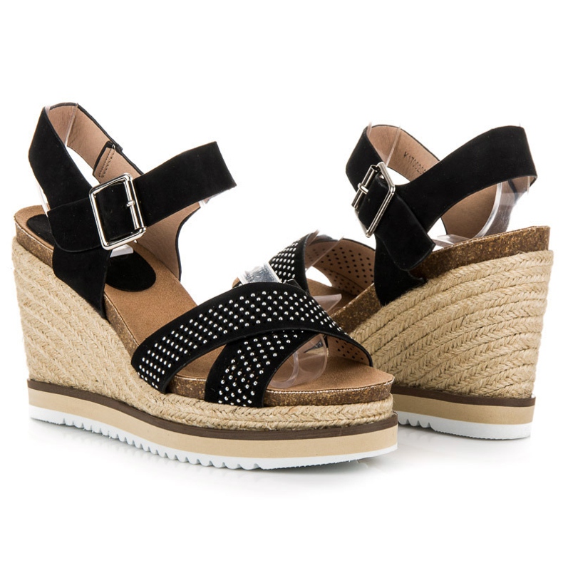 Kylie Wedge sandals black 1