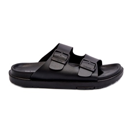 Light Men's Flip-Flops With Buckles Big Star NN174597 Black 5