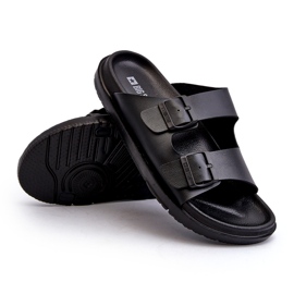 Light Men's Flip-Flops With Buckles Big Star NN174597 Black 4