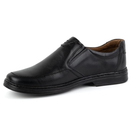 KOMODO Men's shoes made of natural leather Slip-On 854K black 1 KOMODO Men's shoes made of natural leather Slip-On 854K black 1