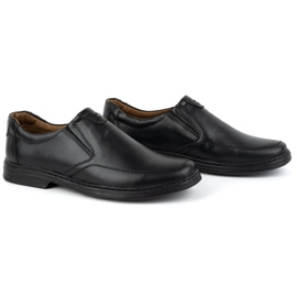 KOMODO Men's shoes made of natural leather Slip-On 854K black 2 KOMODO Men's shoes made of natural leather Slip-On 854K black 2
