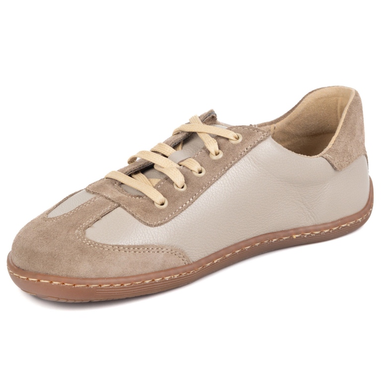 Barefoot minimalist leather Wasak 0744W CAPPUCCINO beige 1