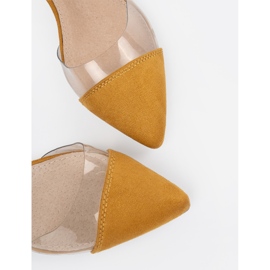 Goodin Mustard sandals with covered fingers yellow 1