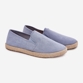 Espadrilles men's sneakers with eco suede blue 1 Espadrilles men's sneakers with eco suede blue 1