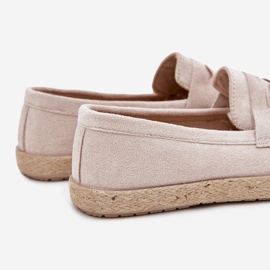 Men's loafers with beige braid 2