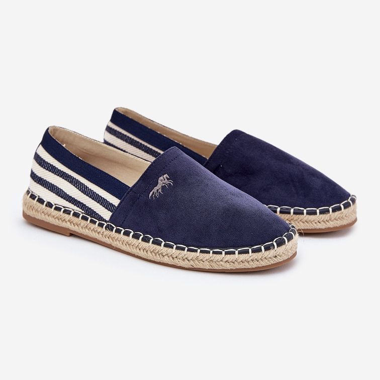 Men's eco -suede espadrilles navy blue 1 Men's eco -suede espadrilles navy blue 1