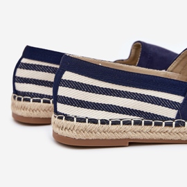 Men's eco -suede espadrilles navy blue 2
