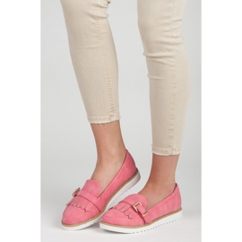 Vices Moccasins With A Decorative Buckle pink 1