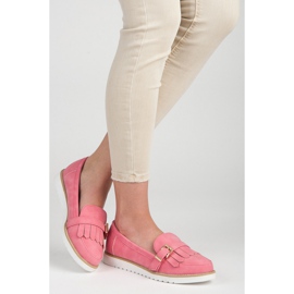 Vices Moccasins With A Decorative Buckle pink 2