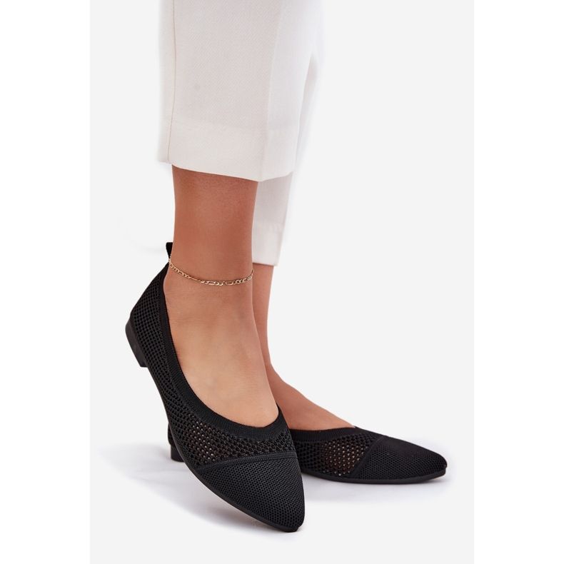 Women's mesh ballerinas black 1 Women's mesh ballerinas black 1