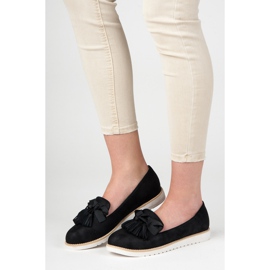 Vices Suede lords with fringes black 1