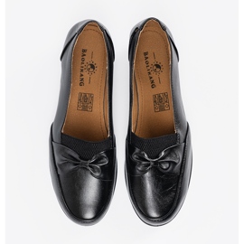 Black sliding shoes with a bow 2 Black sliding shoes with a bow 2