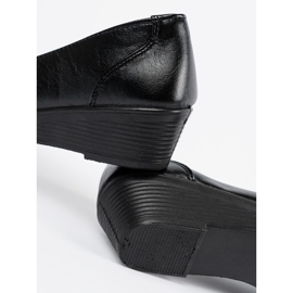 Black sliding shoes with a bow 1 Black sliding shoes with a bow 1