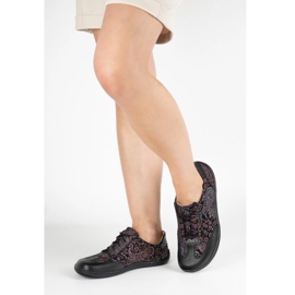 Olivier Barefoot leather shoes Thalia minimalist shoes purple print shoes 2