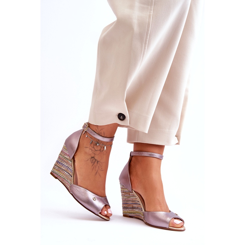 Leather sandals for Laura Messi 2603/783 Taupe beige 5 Leather sandals for Laura Messi 2603/783 Taupe beige 5