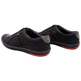 Olivier Men's leather shoes casual 238gt black 4