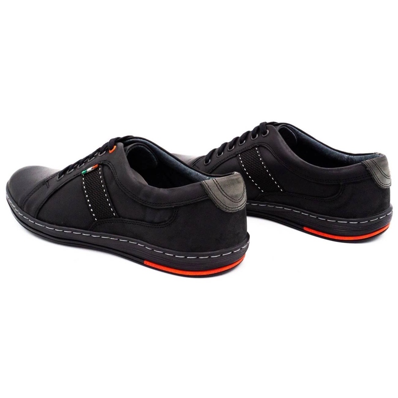 Olivier Men's leather shoes casual 238gt black 4 Olivier Men's leather shoes casual 238gt black 4
