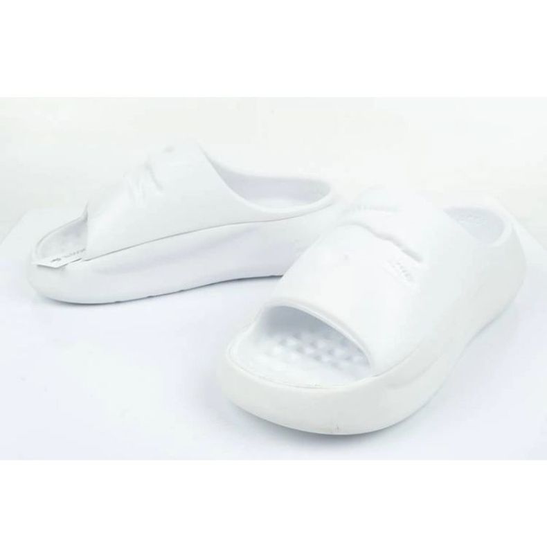 Lacoste serve slide 745cfa000421g flip -flops white 4