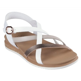 Sandals Skechers Bobs Desert Kiss Low - Peak Rank in 114709 -WHT white 1