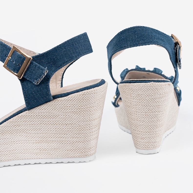 Shelvt Jotwarz denim sandals blue 1