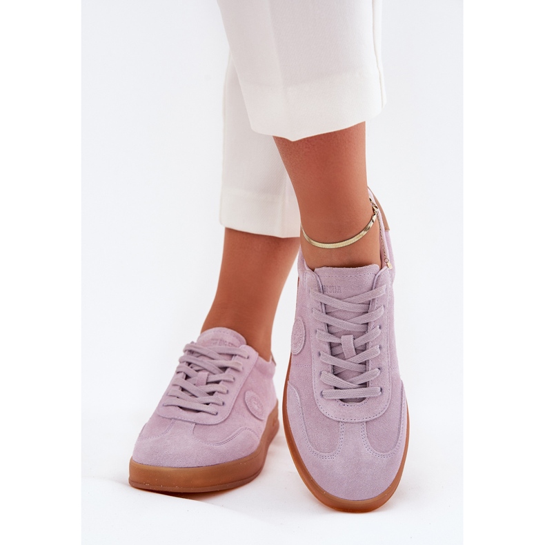 Women's suede Sneakers Big Star RR274850 Hi-Polish Violet System purple 2
